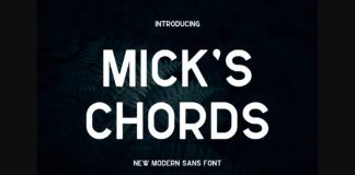 Mickschords Font Poster 1