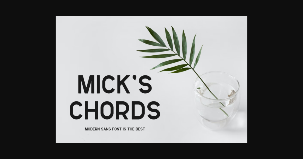 Mickschords Font Poster 6