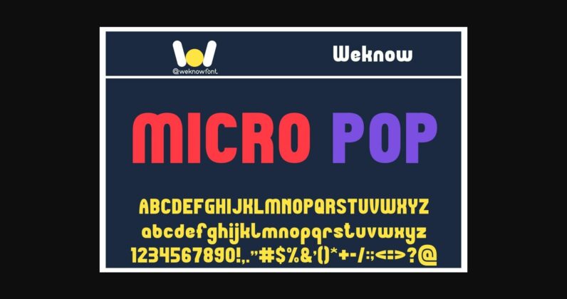 Micro Pop Font Poster 4