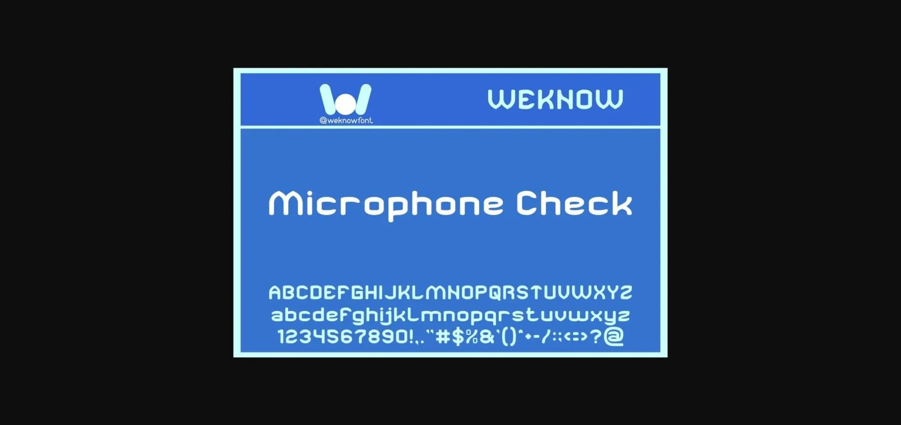 Microphone Check Font - Font Canyon