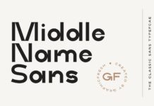 Middle Name Font Poster 1