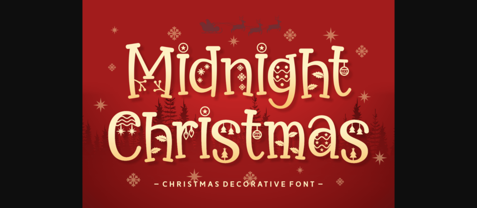 Midnight Christmas Font Poster 3