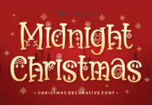 Midnight Christmas Font Poster 1