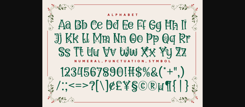 Midnight Christmas Font Poster 7