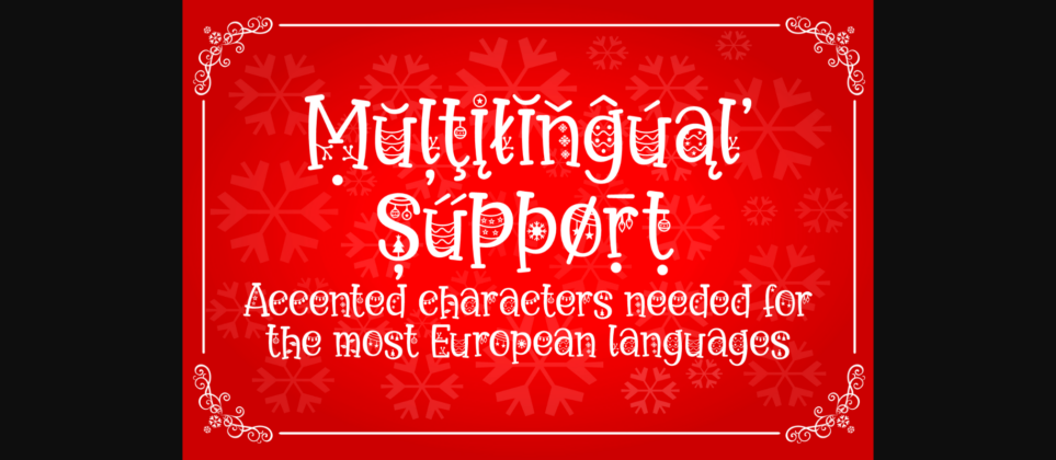 Midnight Christmas Font Poster 8