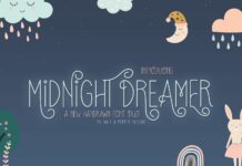 Midnight Dreamer Font Poster 1