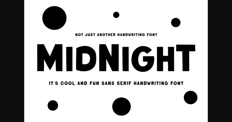 Midnight Font Poster 3