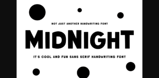 Midnight Font Poster 1