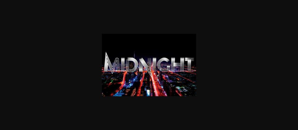 Midnight Font Poster 3