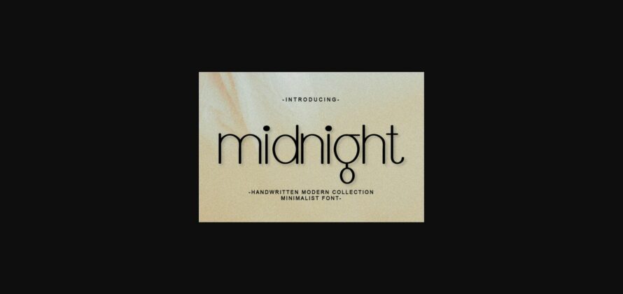 Midnight Font Poster 3
