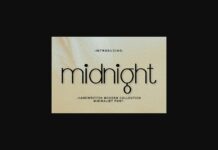 Midnight Font Poster 1