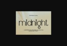 Midnight Font Poster 1