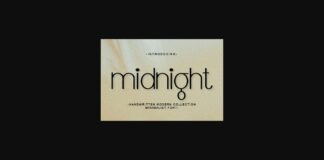 Midnight Font Poster 1