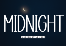 Midnight Font Poster 1