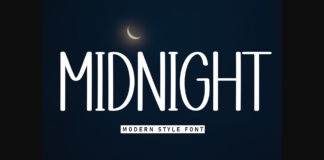 Midnight Font Poster 1