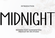 Midnight Font Poster 1