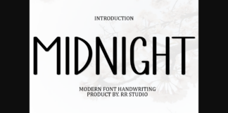 Midnight Font Poster 1