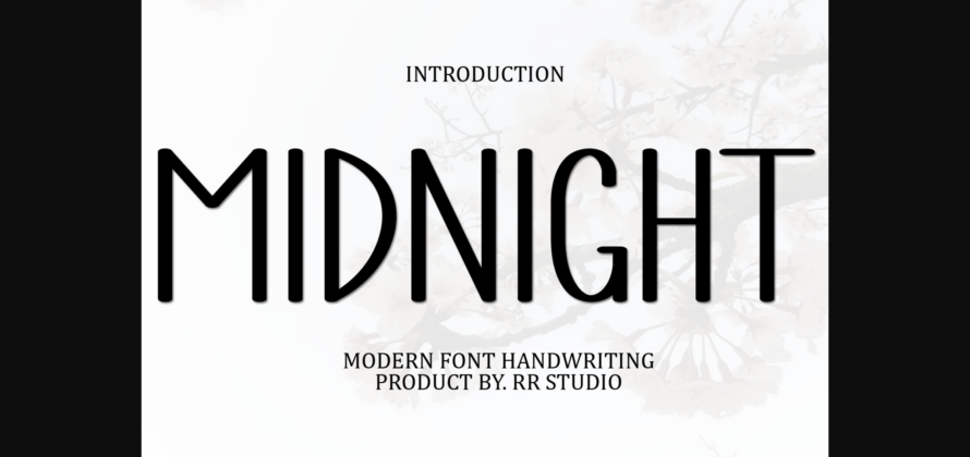 Midnight Font Poster 1