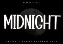 Midnight Font Poster 1