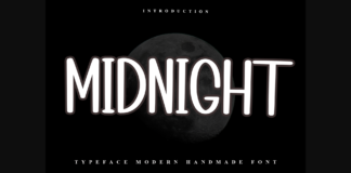 Midnight Font Poster 1