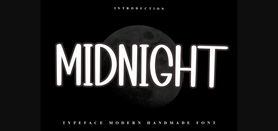 Midnight Font Poster 1