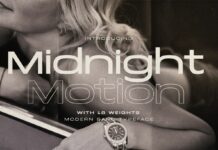 Midnight Motion Font Poster 1