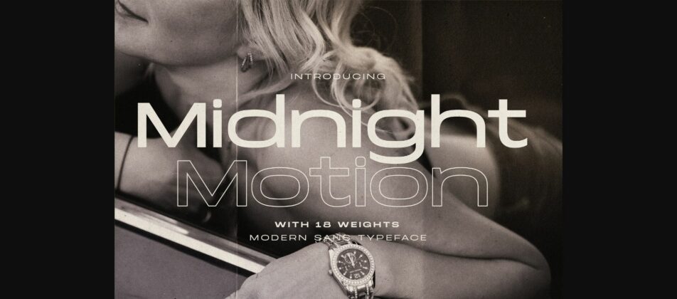 Midnight Motion Font Poster 1