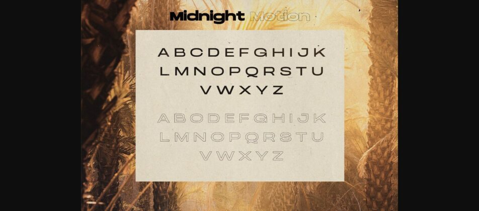 Midnight Motion Font Poster 5