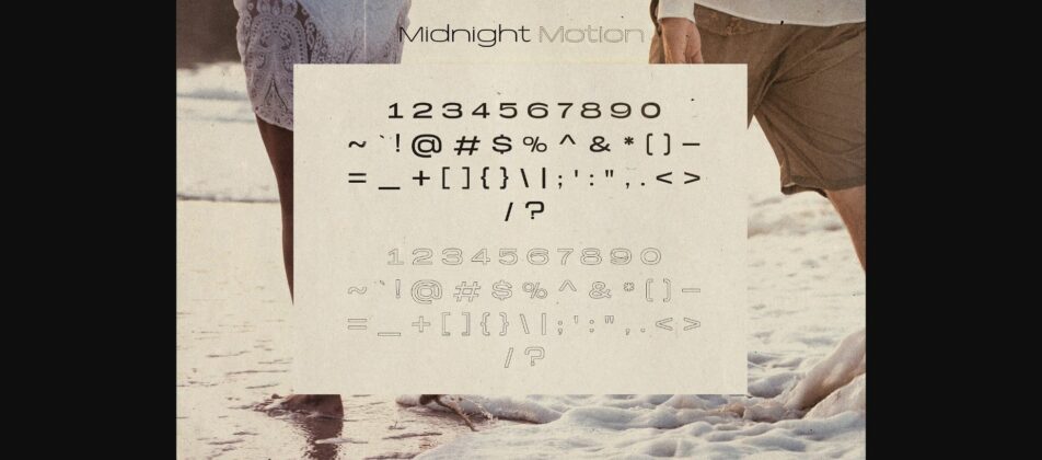 Midnight Motion Font Poster 8