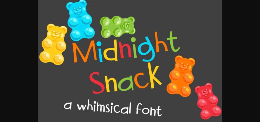 Midnight Snack Font Poster 3