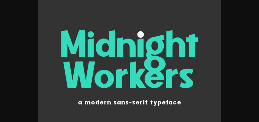 Midnight Workers Font Poster 3