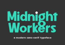 Midnight Workers Font Poster 1