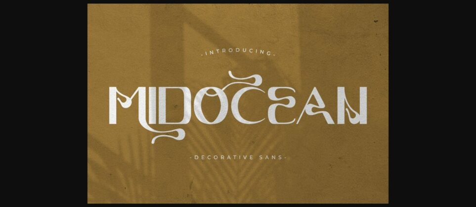 Midocean Font Poster 3