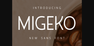 Migeko Font Poster 1