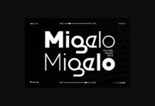 Migelo Variable Font Poster 1