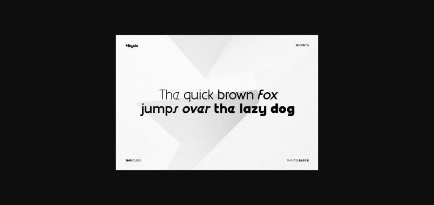 Migelo Variable Font Poster 2