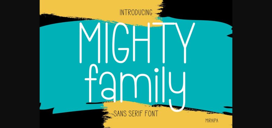 Mighty Family Font Poster 3