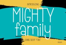 Mighty Family Font Poster 1