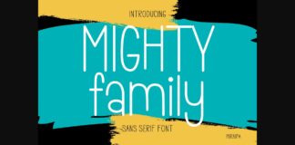 Mighty Family Font Poster 1