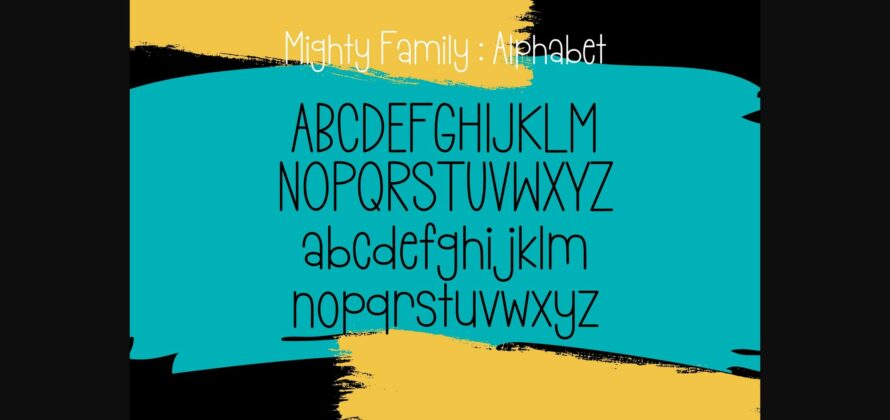 Mighty Family Font Poster 5