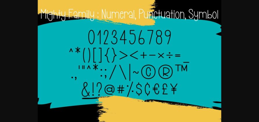Mighty Family Font Poster 6