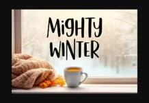 Mighty Winter Font Mighty Winter Font Poster 1