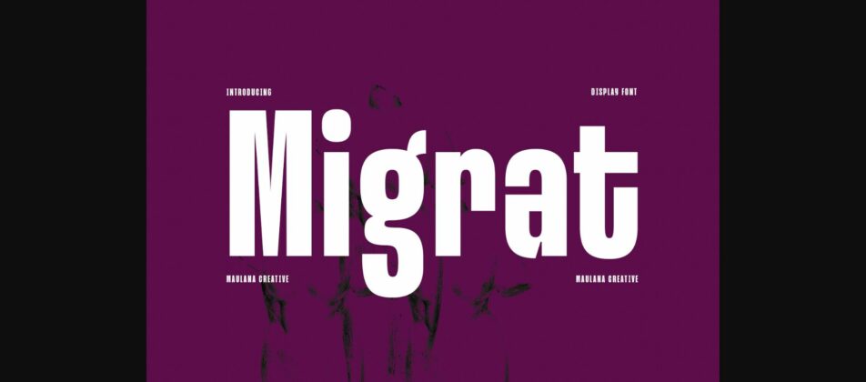 Migrat Font Poster 3