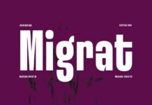 Migrat Font Poster 1