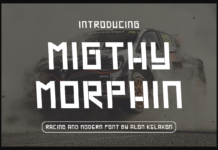 Migthy Morphin Font Poster 1