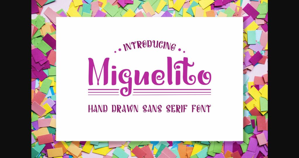 Miguelito Font Poster 3