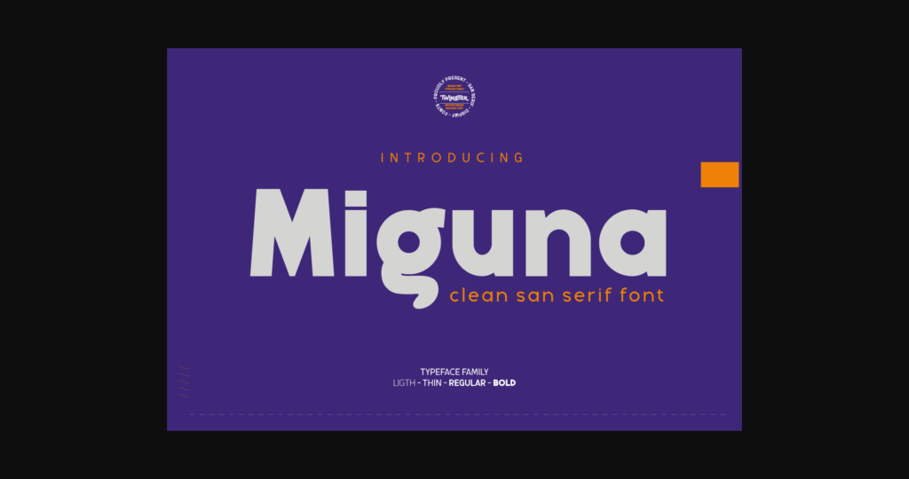 Miguna Font Poster 3