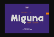 Miguna Font Poster 1