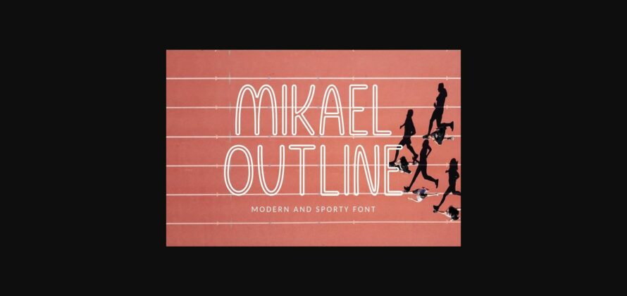 Mikael Outline Font Poster 3