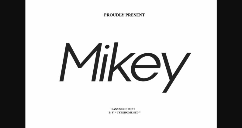 Mikey Font Poster 3